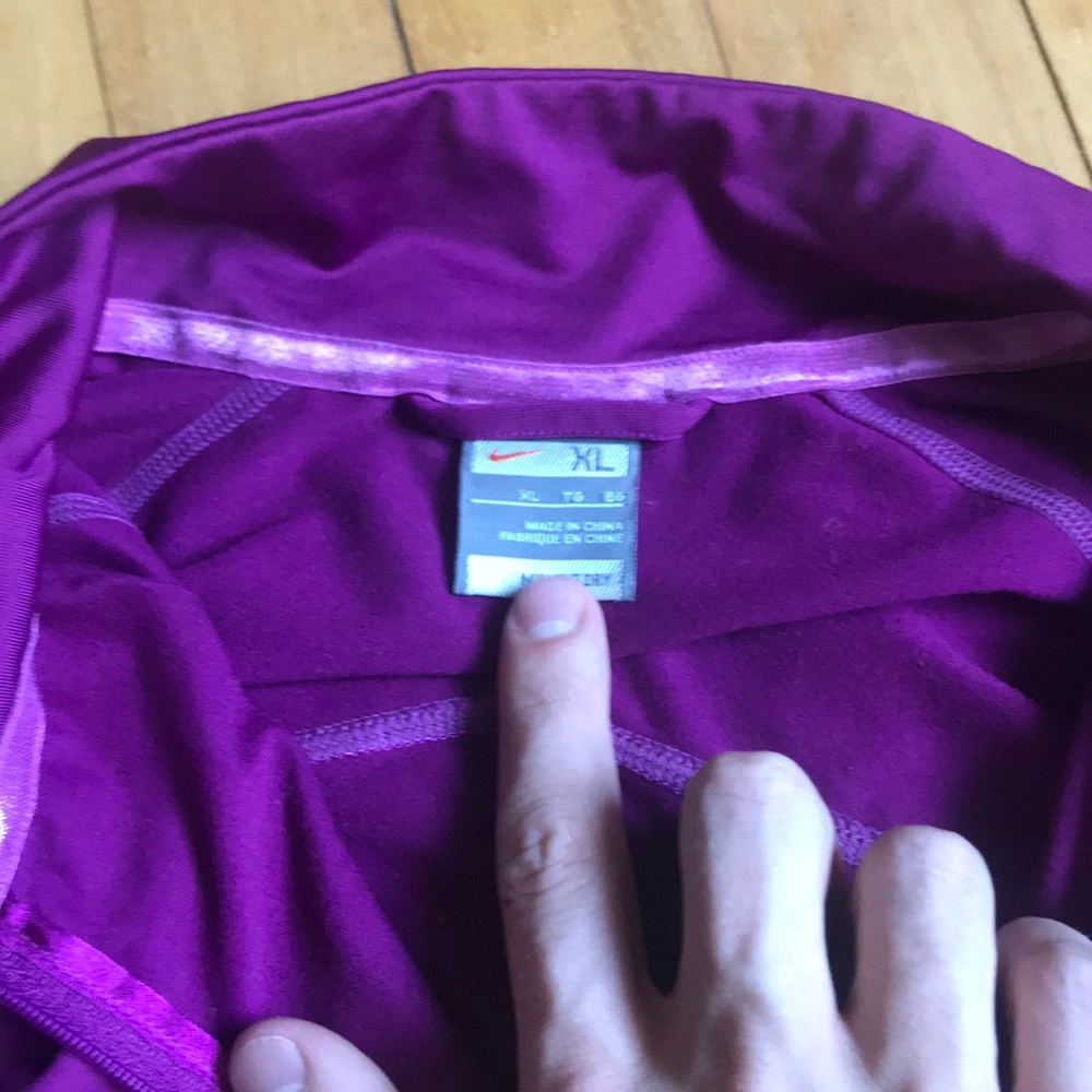 Nike Purple Warmup ZIP-UP